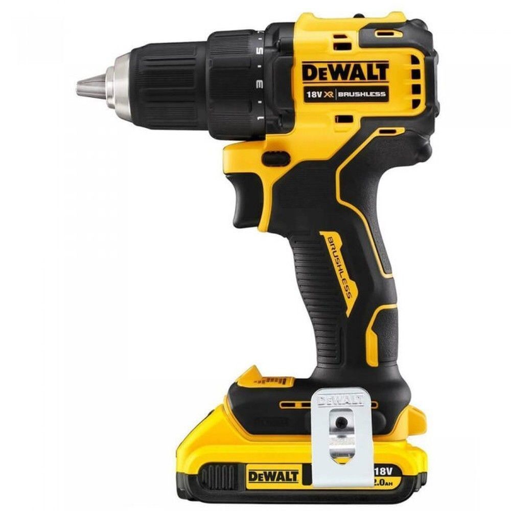 Аккумуляторная дрель-шуруповерт Dewalt DCD708D2T, 18 В, 1650 об/мин, с 2 АКБ 2 Ач и ЗУ, в кейсе TSTAK DCD708D2T-QW