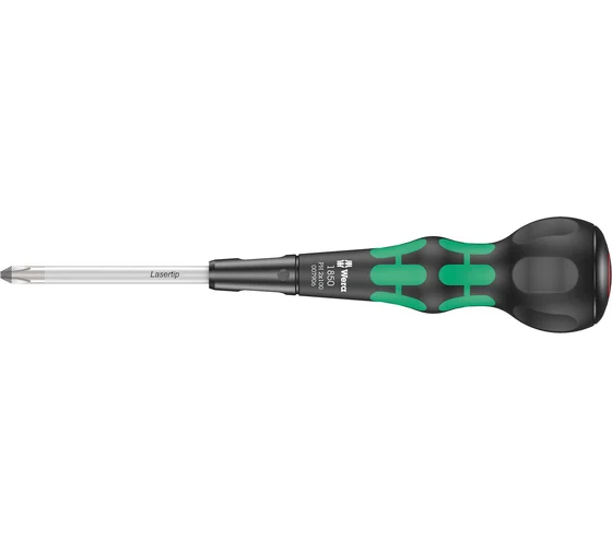Отвертка крестовая WERA Kraftform Ball-Grip PH2*100мм шарообразная рукоятка