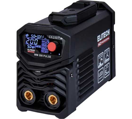 Сварочный инвертор ELITECH HD WM 200 PULSE, код 204466