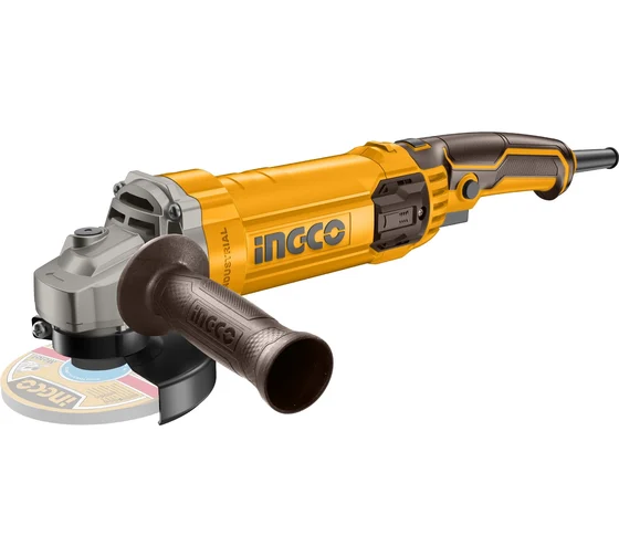 Угловая шлифовальная машина INGCO 1100 Вт, 125 мм INDUSTRIAL AG1100385