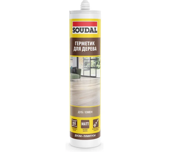 Герметик Soudal паркетный дуб 15*280 мл (15 шт/уп)