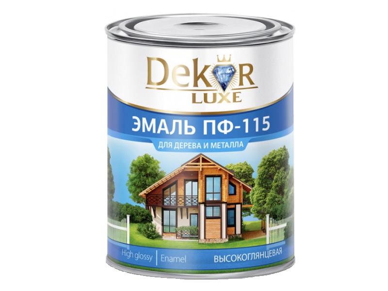 Эмаль ПФ-115 Белая гланцевая /20кг/ DEKOR