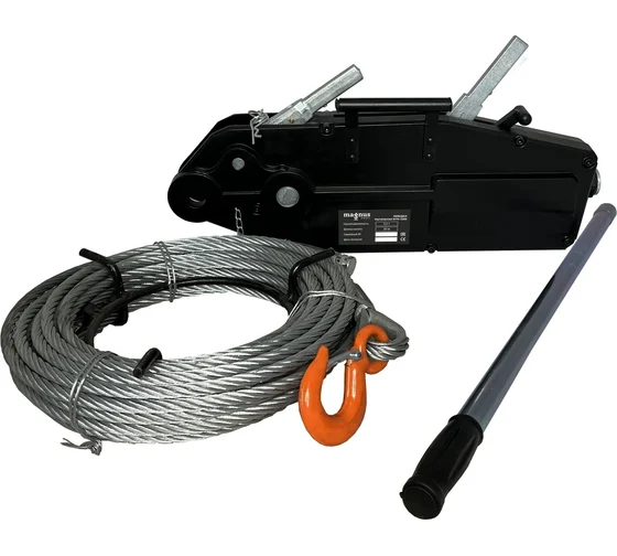 Лебедка мех. WRP3200, 3,2т, с канатом 20м MAGNUS PROFI ORIGINAL