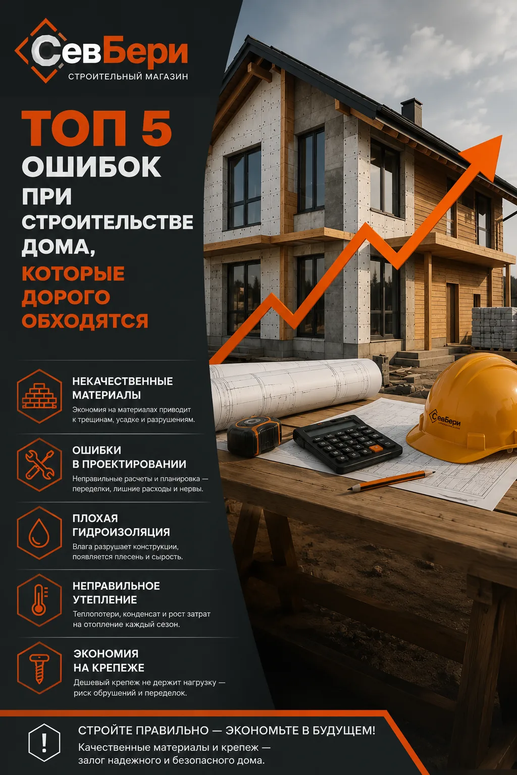 5 ошибок при строительстве дома, которые дорого обходятся