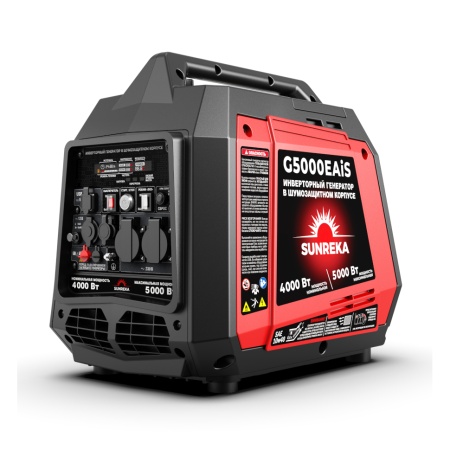 Бензиновый инверторный генератор SUNREKA G5000EAiS  (4кВт, 1-ф, ручной стартер)