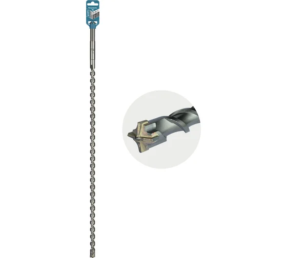 Бур по бетону RENNBOHR Quadro SDS-Max 4 грани 18x800/655 мм