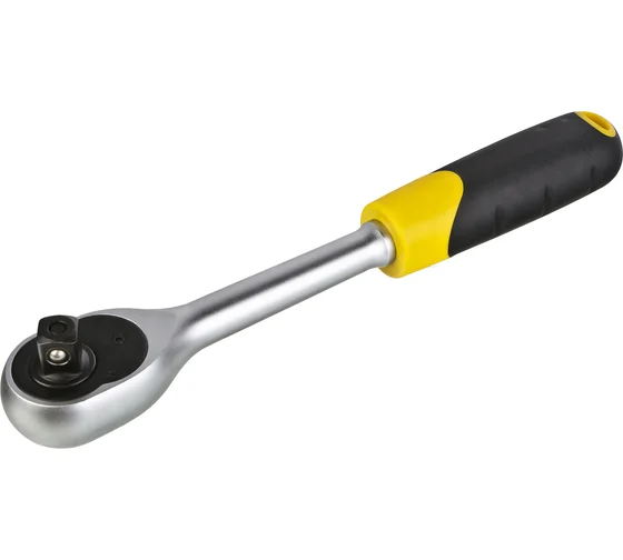 Ключ трещеточный 1/2", 90 зуб, с быстрым сбросом, CrV, Hanskonner
